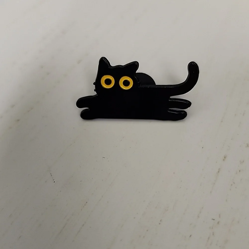 LAZY BLACK CAT Brooch BROOCH PIN